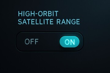 Poster - Control Panel Switch for High-Orbit Satellite Range with ON and OFF Indicator Light