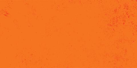 Poster - Dots halftone orange color pattern gradient texture with technology digital background. Dots pop art comics with summer background modern art