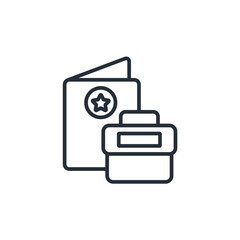 Fototapete - creative work icon. vector.Editable stroke.linear style sign for use web design,logo.Symbol illustration.
