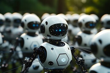Aufkleber - Swarm intelligence in IoT networks allowing collaborative decision-making between autonomous systems 