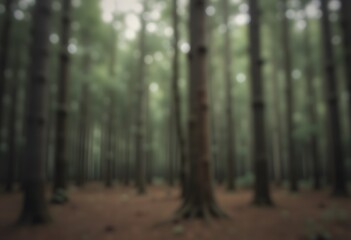 Poster - Forest Backdrop Image, Perfect For Presentations. Calm Woodland Scene, Blurred And Serene. Use This For Nature Projects And Peaceful Backgrounds. Ideal For Environmental Themes.
