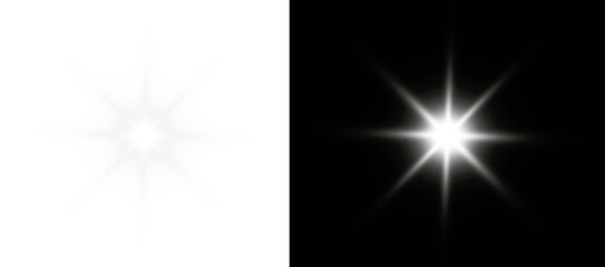 Wall Mural - png white sparkle with glowing particles and festive light on transparent background png, where ever