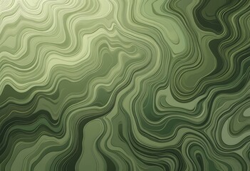 Poster - Abstract Organic Design With Fluid Lines, A Nature Inspired Background, Soft Green And Brown Tones Create A Calming Effect. Great For Eco Friendly Projects. A Natural Pattern.