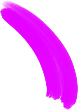 light purple oil paint brush on transparent background