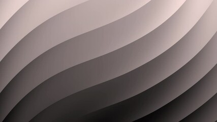 Poster - Smooth, wavy, layered abstract pattern in soft shades of gray and beige, abstract texture gradient motion background animation.