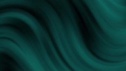 Poster - Smooth dark green wavy abstract background with soft flowing gradients and gentle curves, abstract texture gradient motion background animation.