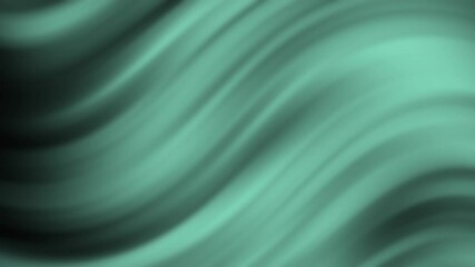 Poster - Abstract teal and black waves blend smoothly, creating a soft, flowing motion background with a modern, digital feel, abstract texture gradient motion background animation.