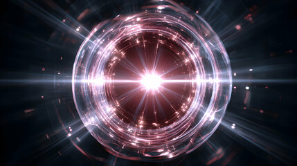 Poster - Mystical orb of light and energy, shimmering with ethereal radiance, a portal to infinite possibilities