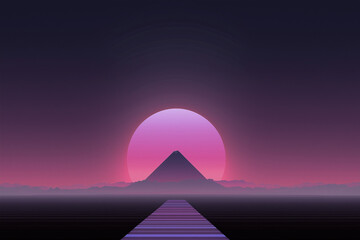 Poster - a minimalist futuristic wallpaper