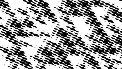 Poster - Black and white abstract and nd grunge safari pattern for background and jersey design. Fully editable vector element. Vector Format Illustration. 