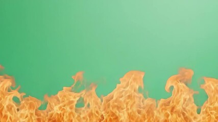 Poster - Vibrant Flames Dancing Against a Soft Gradient Background, Abstract Fire Element for Design Projects