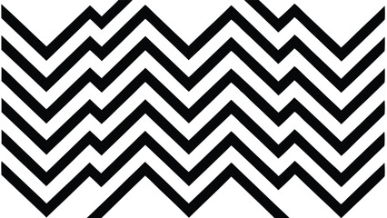 abstract black and white zigzag pattern geometric background vector design
