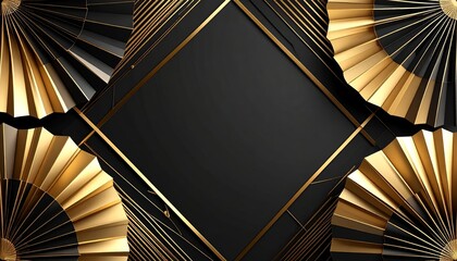 Poster - Elegant abstract background featuring Art Deco glamour and minimalist design