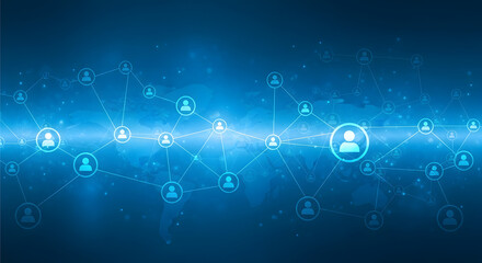 Poster - Global Network Connection Digital Communication and Global Networking