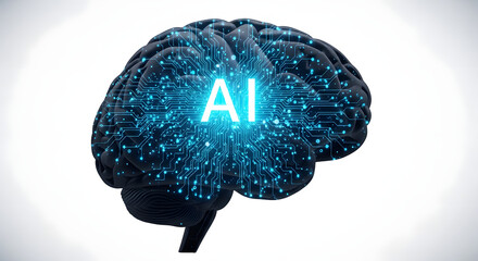 Poster - Artificial Intelligence The Networked Human Brain - AI and Neural Connections