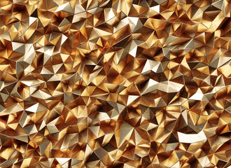 Poster - Luxury Abstract Realistic Gold Texture Reflection Close Up Background 3D rendering