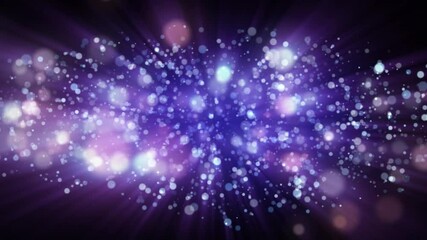 Wall Mural - abstract fantasy background shiny particles dust rays and energy flow loop