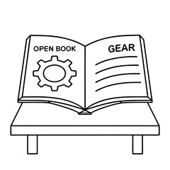 Poster - hand drawn sketch of a book