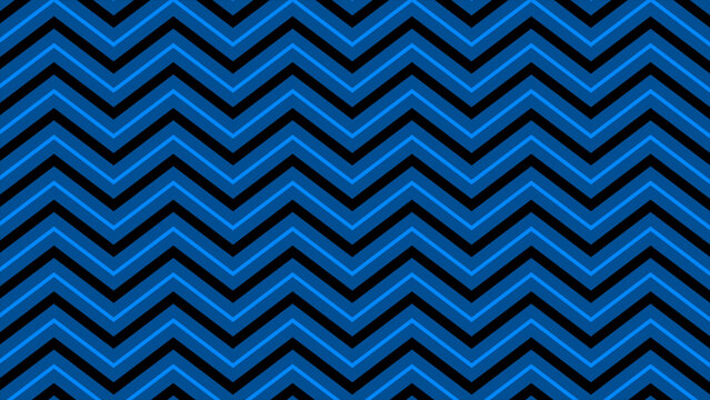 Royal blue simple zig-zag pattern seamless background moving upward, loopable background