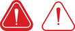 © Asia - Warning danger triangle icon set set. Vector collection isolated on transparent background hazardous apps and website material symbol in trendy style. Globally harmonized system all classes caution