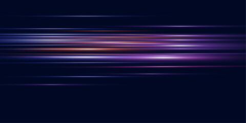 Poster - Glowing speed effect. Abstract rays of movement and speed.
