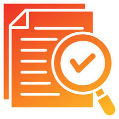 Poster - Scrutiny Glyph Gradient Icon