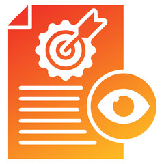 Poster - Objectivity Glyph Gradient Icon