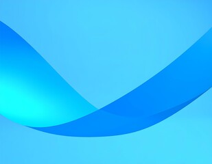 Poster - Abstract Blue Wave Background Design, Gradient, Smooth, Curves, Modern, Minimalist, Elegant, Soft, V