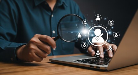 Poster - Online Profile Verification: A Detailed Examination - Investigating online profiles, verifying identities, ensuring security, footprint analysis, and user authentication