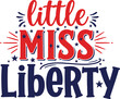 © Graphicmela - Patriotic little miss liberty text design perfect for american independence day celebrations