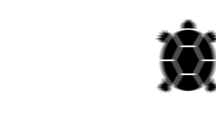 Poster - Animation set, turtle symbol. Animations: transparency, zooms, transition top to down, transition left to right, slide up to down, slide left to right