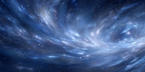 Wall Mural - blue space background