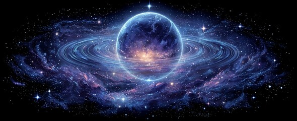 Wall Mural - abstract space background