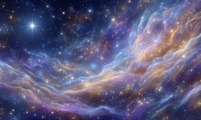 Wall Mural - abstract space background