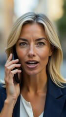 Aufkleber - A person communicating with someone over the phone