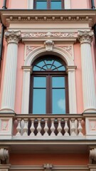 Poster - A city hall building featuring a prominent clock tower, suitable for use in urban or government-themed designs