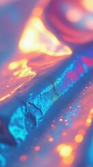 Poster - A close-up shot of a pair of scissors lying on a table
