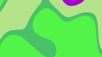 Abstract Green And Purple Organic Shapes Motion Background