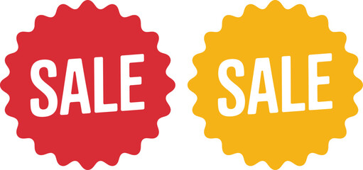 Leinwandbilder - Vector set of sale and discount labels, stickers, buttons, and promotion tags for your business marketing design