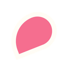Wall Mural - brutalist abstract shape sticker. a modern and minimal icon, this playful figure adds a bold touch. 