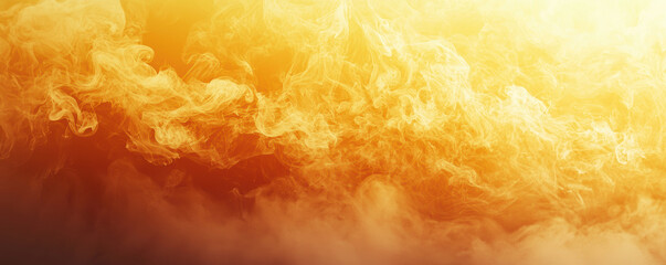Poster - Vibrant swirl of orange and yellow smoke creates dynamic abstract background