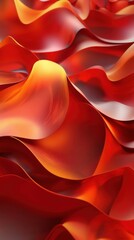 Poster - Abstract chromatic waves create a warm and vibrant visual dynamic background