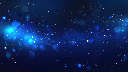 Wall Mural - Dark blue abstract background with light blue specks