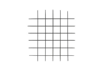 Poster - Simple grid pattern formed by intersecting lines on a transparent background, ideal for design and composition