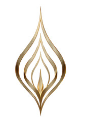 Poster - Elegant golden abstract design on black background offering luxurious aesthetic