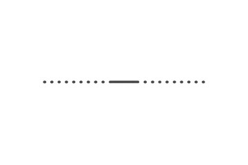 Poster - Horizontal progress bar indicating loading or processing status with dots symbolizing steps, on a transparent background