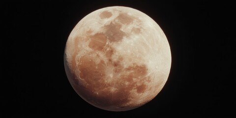 Poster - Detailed Moonrise with Full Moon Craters and Maria on Transparent Background for Astronomical Design and Celestial Observation Trends