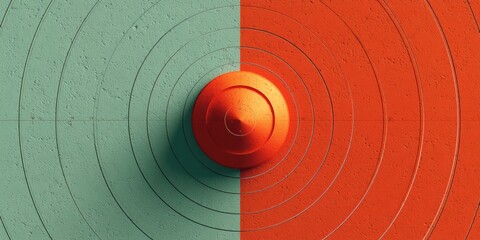 Aufkleber - Military-Grade Radar Map with Tactical Targeting Circles and Detection Zones for Advanced Surveillance and Security Monitoring in Defense Technology