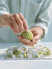Poster - Sustainable Urban Planning with Architectural Scale Model and Greenery Integration for Community-Centered City Development Strategies