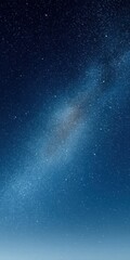 Poster - Dark blue night sky filled with shimmering stars and galaxy dust, inspiring cosmic wonder and serene digital backgrounds for modern creative projects